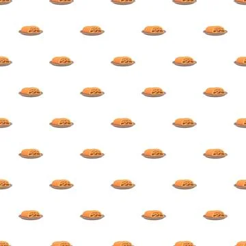 Apple strudel dessert seamless pattern background wallpaper Ilustração Stock