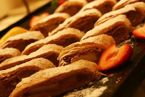 Apple strudel Stock Photos