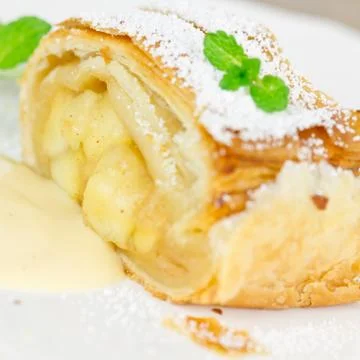 Apple strudel Stock Photos