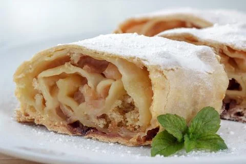 Apple strudel Stock Photos