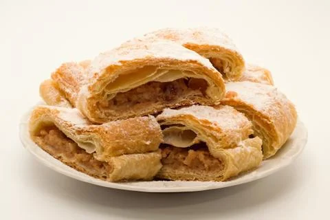 Apple strudel Stock Photos