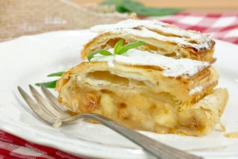 Apple strudel Stock Photos