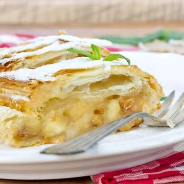 Apple strudel Stock Photos