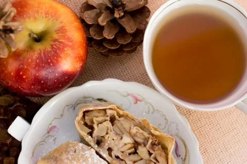 Apple strudel pie Foto stock