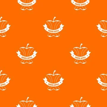 Apple stump pattern orange 库存插图