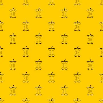 Apple stump pattern vector Stockillustratie