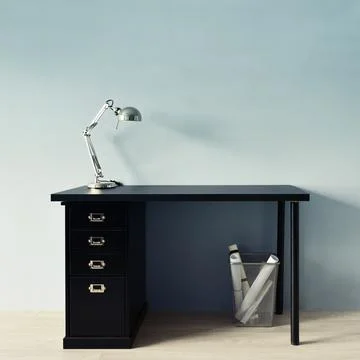 Apple style minimalist workplace 写真素材
