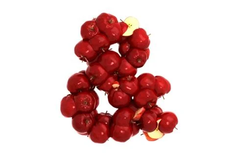 Apple symbol on white background Stock Illustration