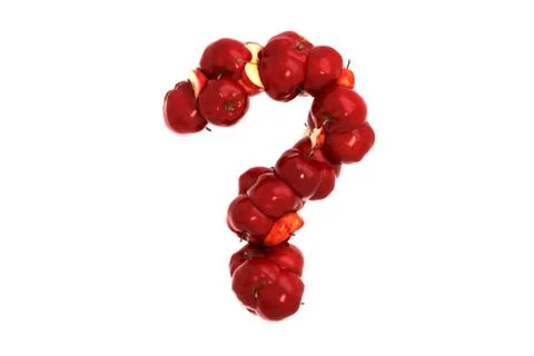 Apple symbol ? on white background Stock Illustration
