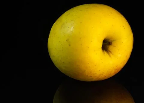 An apple is on the table Stock Photos
