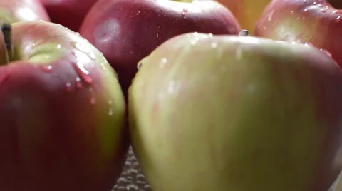 Apple table rotate Stock Footage 57300576