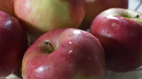 Apple table rotate Stock Footage 57300591