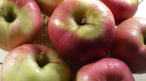 Apple table rotate Stock Footage 57300596
