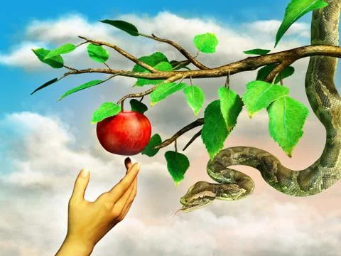 Apple temptation Stockillustratie