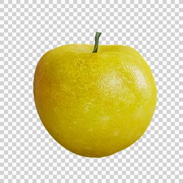 Apple on transparent background Stock Illustration
