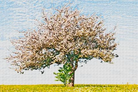 Apple tree blossom Stock Photos