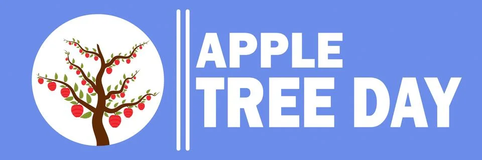Apple Tree Day Stock Illustration