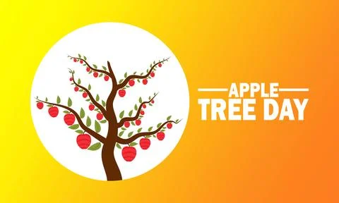 Apple Tree Day Vector illustration Stock-Illustration