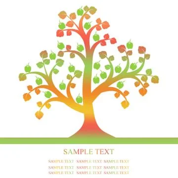 Apple Tree Illustrazione stock