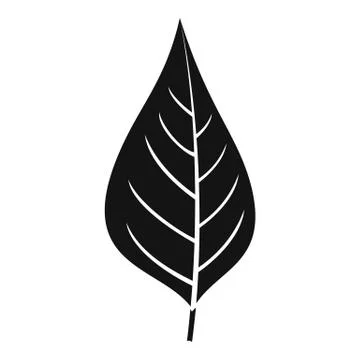 Apple tree leaf icon, simple style Illustrazione stock