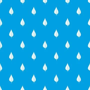 Apple tree leaf pattern seamless blue イラスト素材