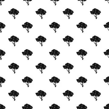 Apple tree pattern, simple style Stock Illustration
