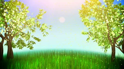 Apple trees loop Stock Footage 477385