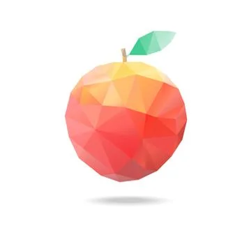Apple of triangles Stock Illustration