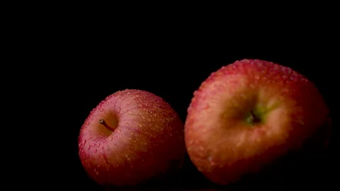 Apple, turn slowly, stop. Stock Footage 157324070