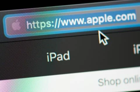 Apple url link adress 库存照片