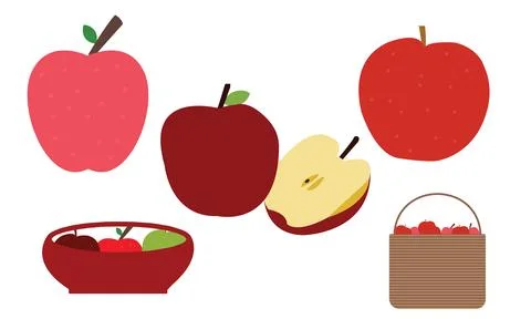 Apple Vector Collection Stock Illustration
