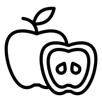 Apple Vector Icon Design Illustration Stock Illustration
