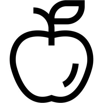 Apple Vector Icon Design Illustration Illustrazione stock