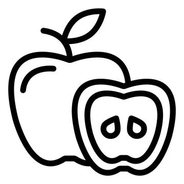 Apple Vector Icon Design Illustration Stock Illustration