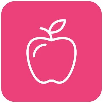 Apple Vector Icon Design Illustration Stock Illustration