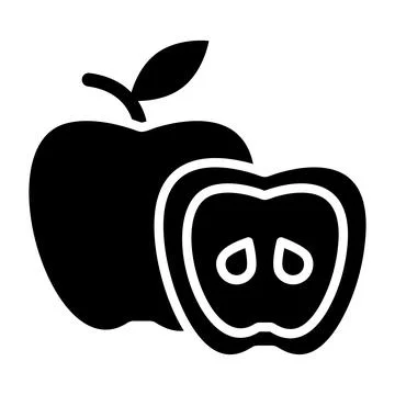 Apple Vector Icon Design Illustration Illustrazione stock