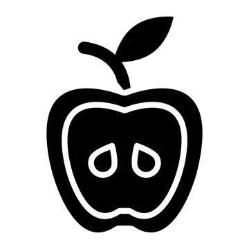 Apple Vector Icon Design Illustration Illustrazione stock