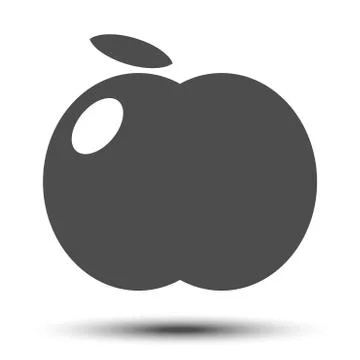 Apple vector icon Stock Illustration