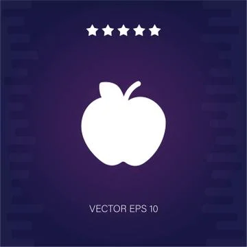 Apple vector icon Stock Illustration