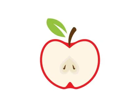 Apple vector illustration design icon logo template Stock Illustration