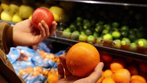 Apple Versus Orange Stock Footage 273406456