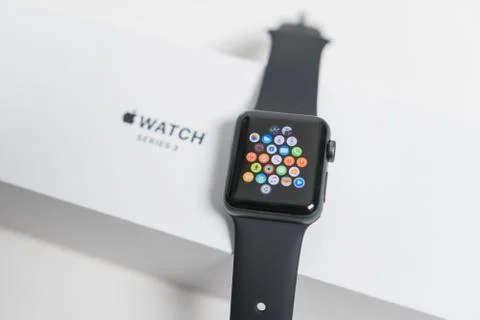 Apple Watch in Box Stock Photos