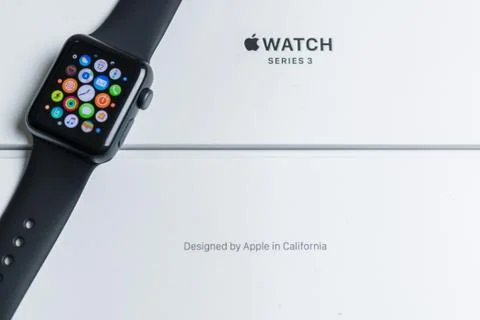 Apple Watch in Box Stock Photos