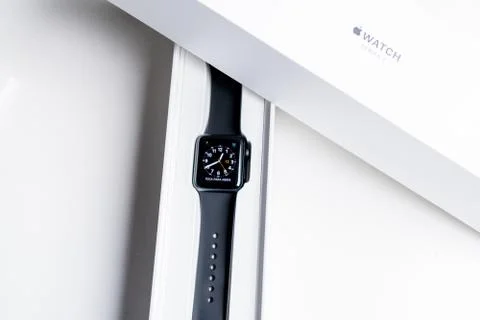 Apple Watch in Box Stock Photos