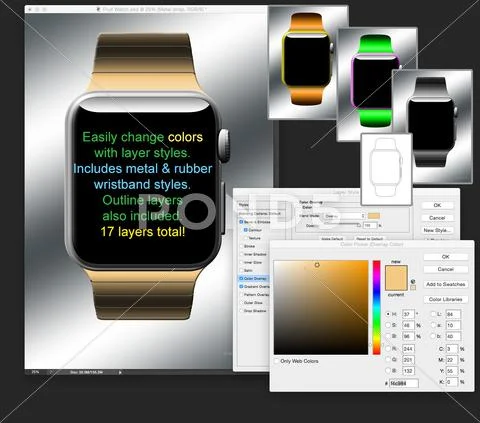 Apple Watch PSD Template