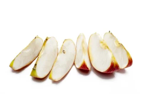 Apple wedges Stock Photos