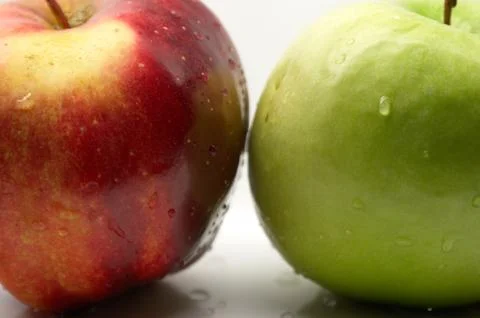 Apple on a white background, the fruit on a white background Stock Photos