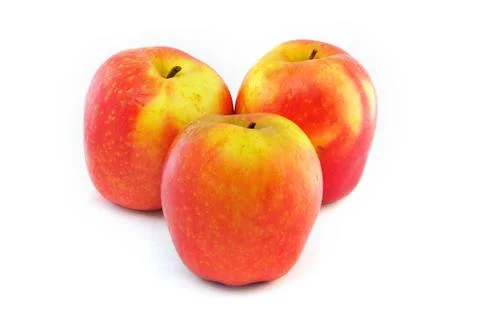Apple on white background Stock Photos