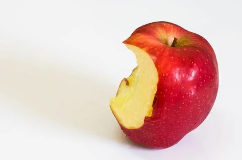 Apple on white background Stock Photos