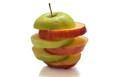 Apple on a white background Stock Photos